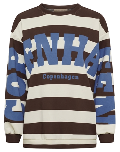 Marta du Chateau - MDCNerina Sweatshirt - Choco/Jeans Blue